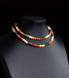 Natural Golden Silk Jade Multi-Circle Bracelet Necklace Charm Jewellery