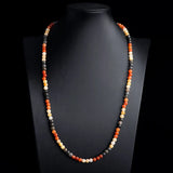 Natural Golden Silk Jade Multi-Circle Bracelet Necklace Charm Jewellery