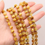 Golden Tiger Eye Stone Beads 8mm Faceted Round for Jewelry Making DIY