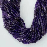 Faceted Amethyst Quartz Cube Beads for Bracelet Making