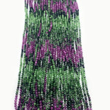 Reddish Green Stone Faceted Beads 2mm 3mm 4mm DIY Necklace Earrings Bracelet