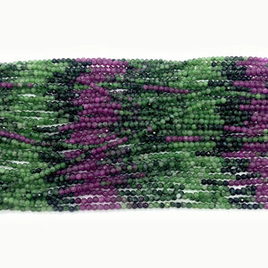 Reddish Green Stone Faceted Beads 2mm 3mm 4mm DIY Necklace Earrings Bracelet
