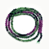 Reddish Green Stone Faceted Beads 2mm 3mm 4mm DIY Necklace Earrings Bracelet