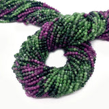 Reddish Green Stone Faceted Beads 2mm 3mm 4mm DIY Necklace Earrings Bracelet