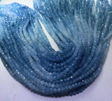 Aquamarine Cube Beads for Bracelet Making