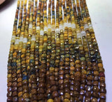 Natural Gradient Pietersite Stone Cube Beads for Jewelry Making