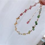 Tourmaline Braided 14K Filled Bracelet for Women