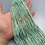 Green Faceted Round 3mm Beads for DIY Jewelry