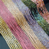 Green Faceted Round 3mm Beads for DIY Jewelry