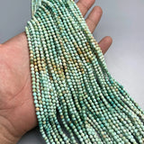 Green Faceted Round 3mm Beads for DIY Jewelry