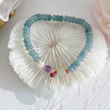 Natural Green Bead Gourd Tianyuzhu Bracelet Women's Peace Buckle Jewelry
