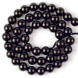Natural Graphite Shungite Stone Beads 6/8/10mm