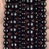 Natural Graphite Shungite Stone Beads 6/8/10mm