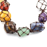 Natural Gravel Tree Of Life Braid Car Ornament Rough Crystal Pendant