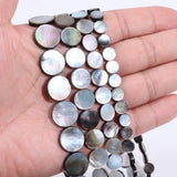 Gray Shell Beads Mother of Pearl for Jewelry Making