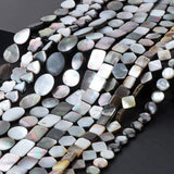 Gray Shell Beads Mother of Pearl for Jewelry Making