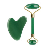 Green Adventurine Face Roller Scraping Board Body Massager