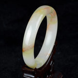 Green Afghan Stone Bracelet Ice Silk Jade Bangle Jewelry