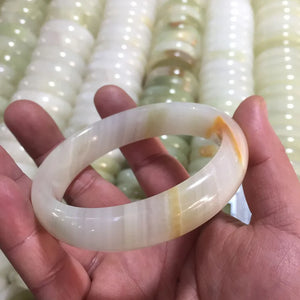 Green Afghan Stone Bracelet Ice Silk Jade Bangle Jewelry