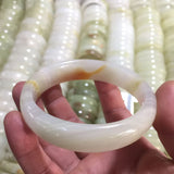 Green Afghan Stone Bracelet Ice Silk Jade Bangle Jewelry