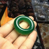 Green Agate Chalcedony Pendant Necklace Sweater Chain Jewelry