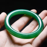 Green Chalcedony Jade Bracelet for Women