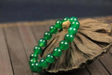 Green Agate Stone Bracelet Buddha Bracelet