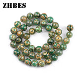 Green Agates Dzi Eyes Beads 8/10/12MM Round Spacer Loose Beads