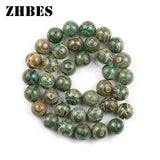 Green Agates Dzi Eyes Beads 8/10/12MM Round Spacer Loose Beads