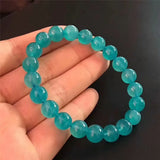 Green Amazonite Bracelet Women 7mm 8mm 9mm Round Crystal Bead Bracelet