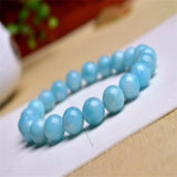 Green Amazonite Stone Bracelet Round Bead 8mm