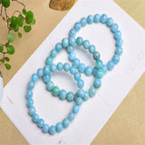 Green Amazonite Stone Bracelet Round Bead 8mm