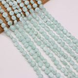 Green Angel Stone Beaded Irregular Shape Jewelry Making DIY