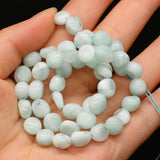 Green Angel Stone Beaded Irregular Shape Jewelry Making DIY