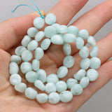 Green Angel Stone Beaded Irregular Shape Jewelry Making DIY