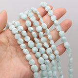 Green Angel Stone Beaded Irregular Shape Jewelry Making DIY