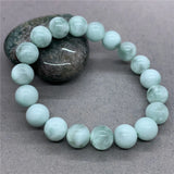Green Angelite Stone Beads Bracelet Charms 6/8/10/12mm
