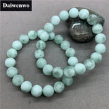 Green Angelite Stone Beads Bracelet Charms 6/8/10/12mm