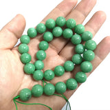 Green Angelite Stone Beads Round Gemstone Spacer Beads 6-12MM