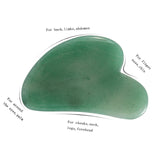 Green Aventurine Gua Sha Scraping Massage Tools Facial Body Skin Care SPA Stone