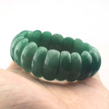 Green Aventurine Jade Bracelet Natural Stone Bangle DIY