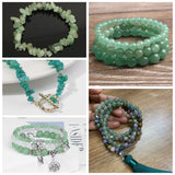 Green Aventurine Stone Bead Jades Faceted Gems Loose Bead