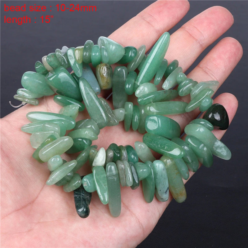 Green Aventurine Stone Bead Jades Faceted Gems Loose Bead
