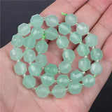 Green Aventurine Stone Bead Jades Faceted Gems Loose Bead
