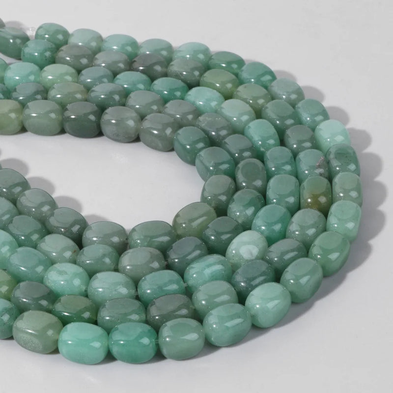Green Aventurine Stone Beads Cube for Jewelry Making DIY 8x12MM