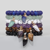 Green Aventurine Stone Bracelet Peace Buckle Charm Bracelet