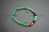 Green Aventurine Stone Beads Chakra Bracelet