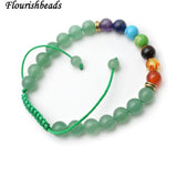 Green Aventurine Stone Beads Chakra Bracelet