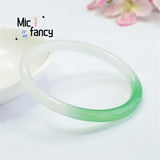 Green Chalcedony Agate Gradual Beauty Bracelet for Women