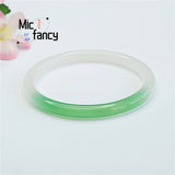 Green Chalcedony Agate Gradual Beauty Bracelet for Women